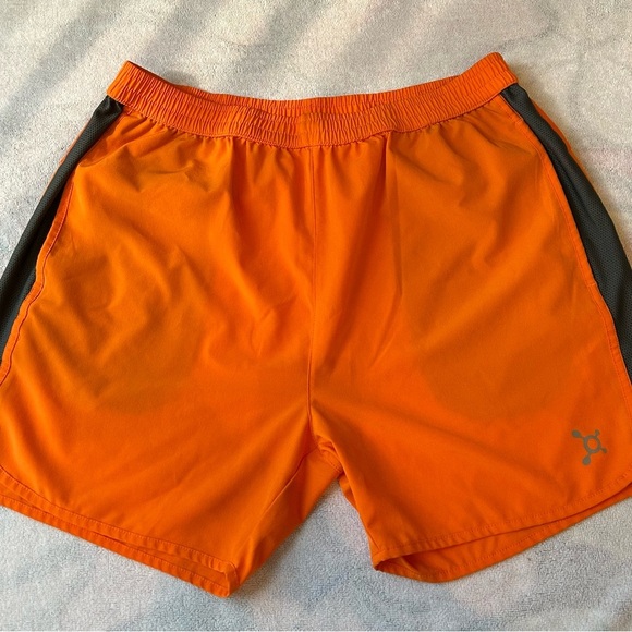 Orangetheory Men's Orange Athletic Shorts - Picture 2 of 7